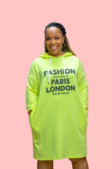Runway Fashion Hoodie (Lime)