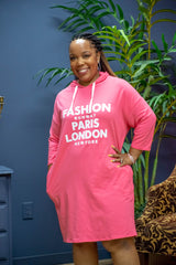 Runway Fashion Hoodie (Hot Pink)